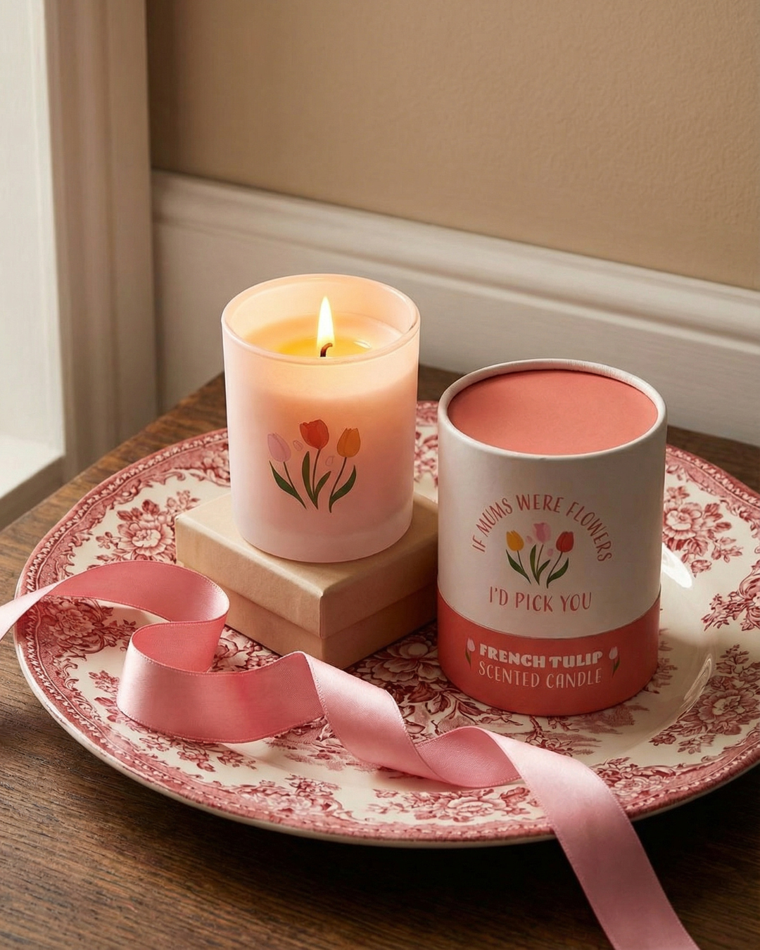 If Mums Were Flowers French Tulip Candle