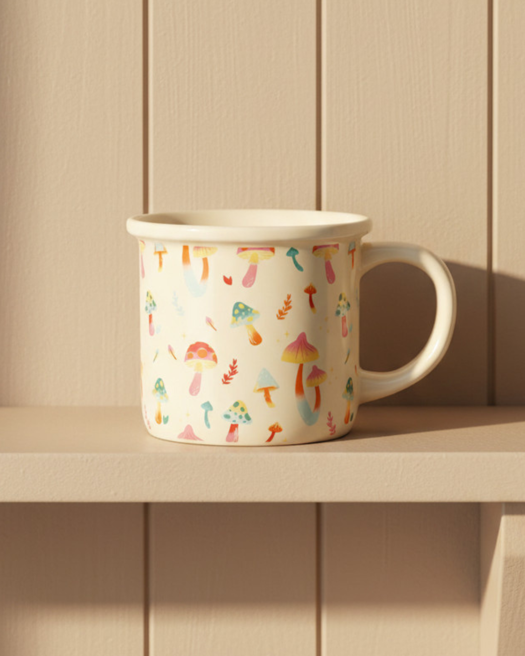 Funky Fungi Mushroom Print Mug
