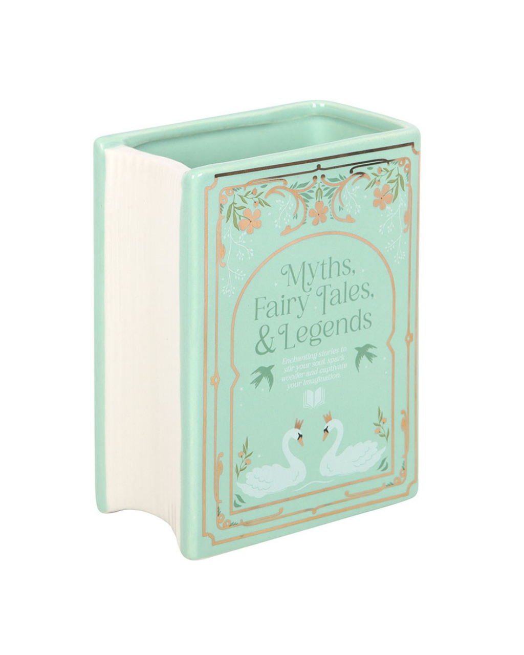 Green Book Shaped Vase