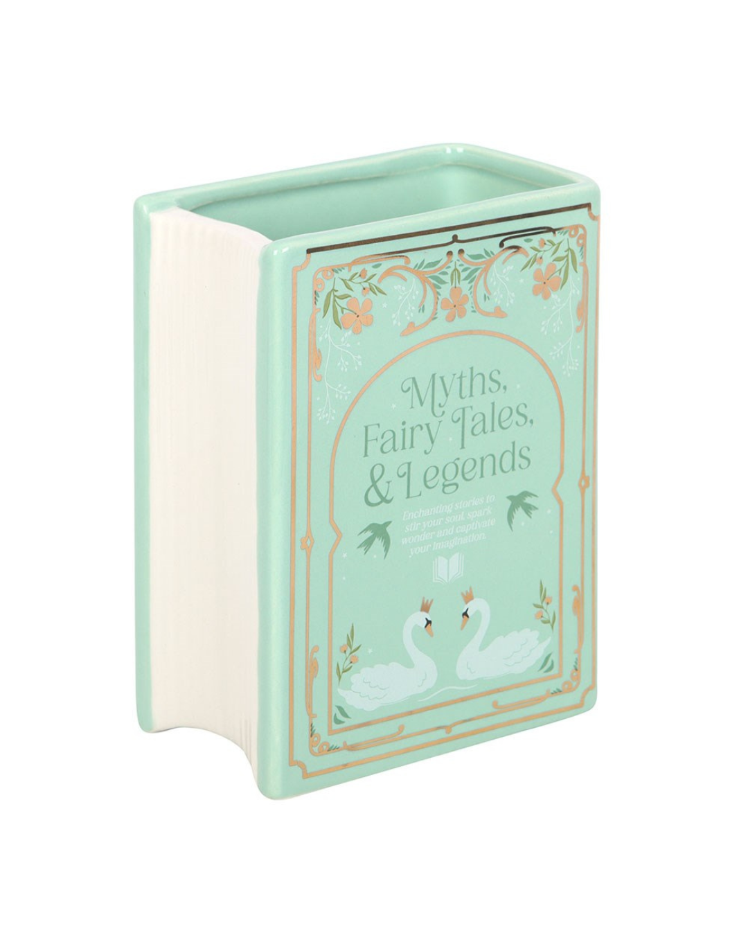 Green Book Shaped Vase