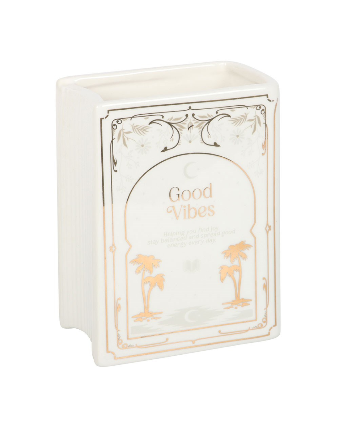 White Book Shaped Vase