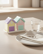 Pastel Beach Hut Salt and Pepper Shakers