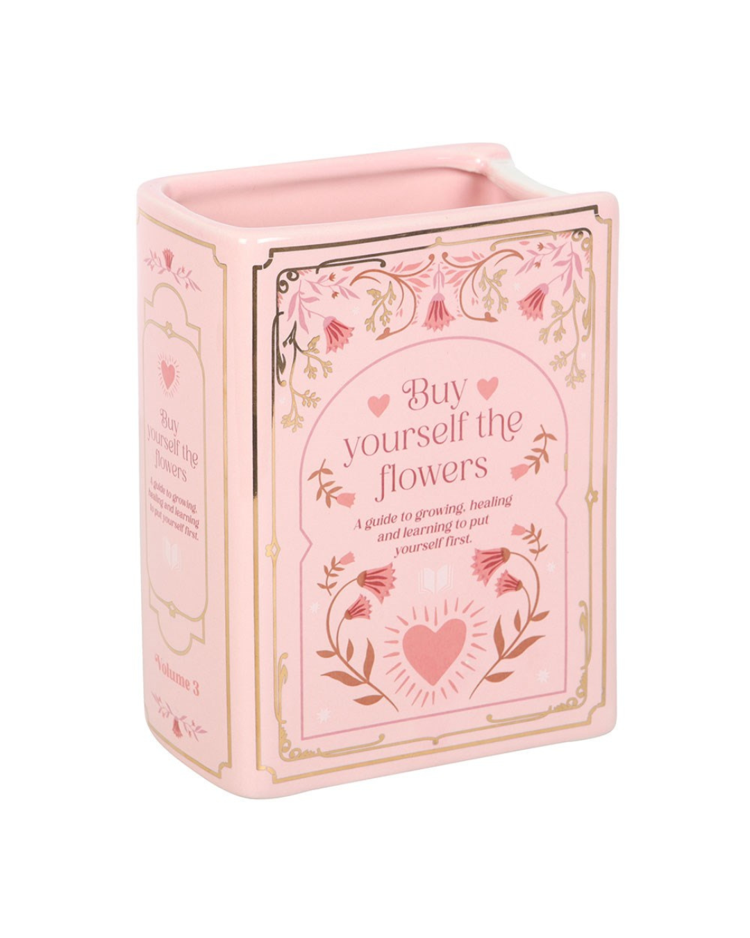 Pink Book Shaped Vase