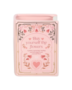 Pink Book Shaped Vase