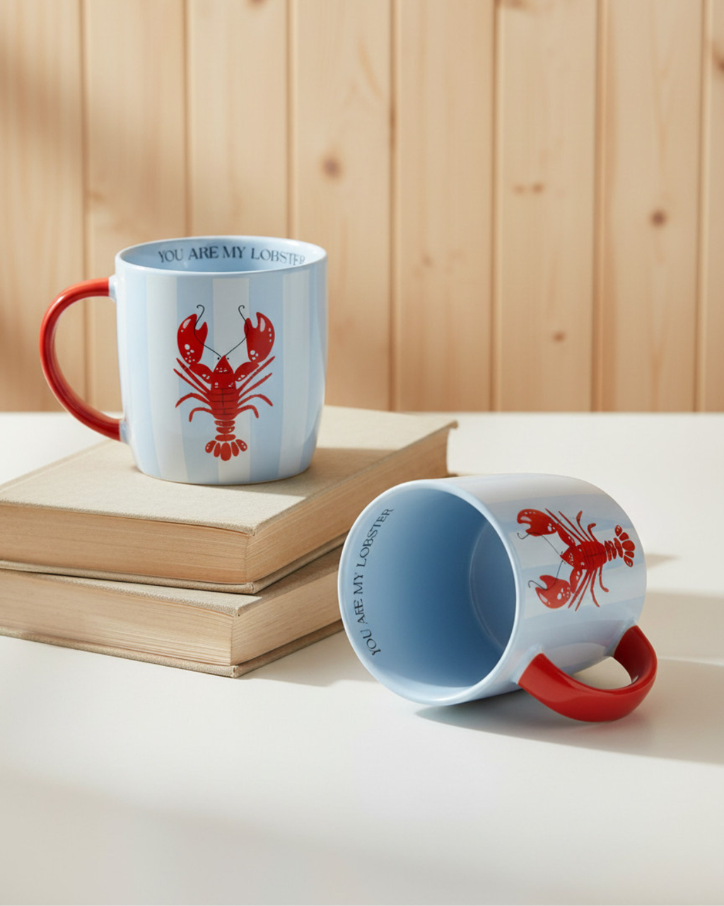 You Are My Lobster Striped Mug