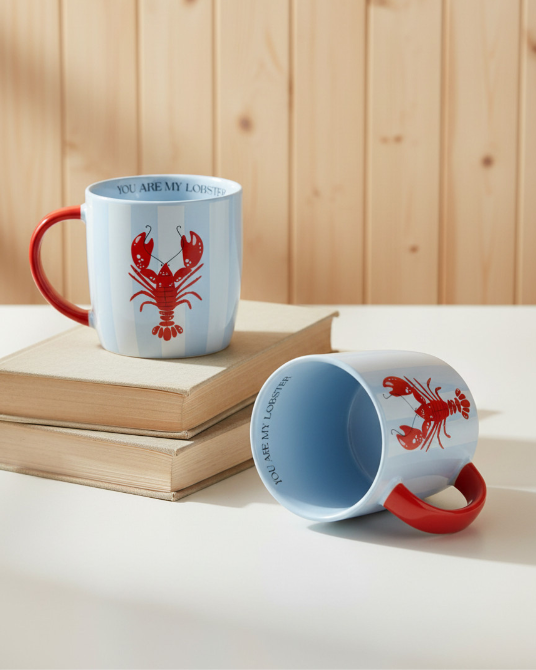 You Are My Lobster Striped Mug
