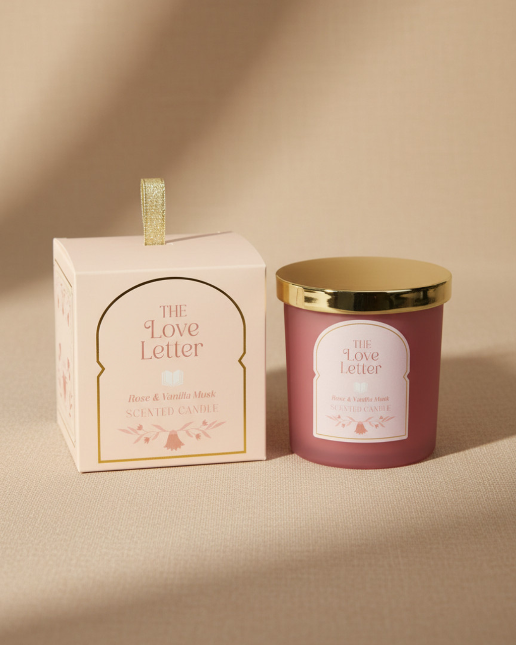 The Love Letter Rose, Vanilla & Musk Candle