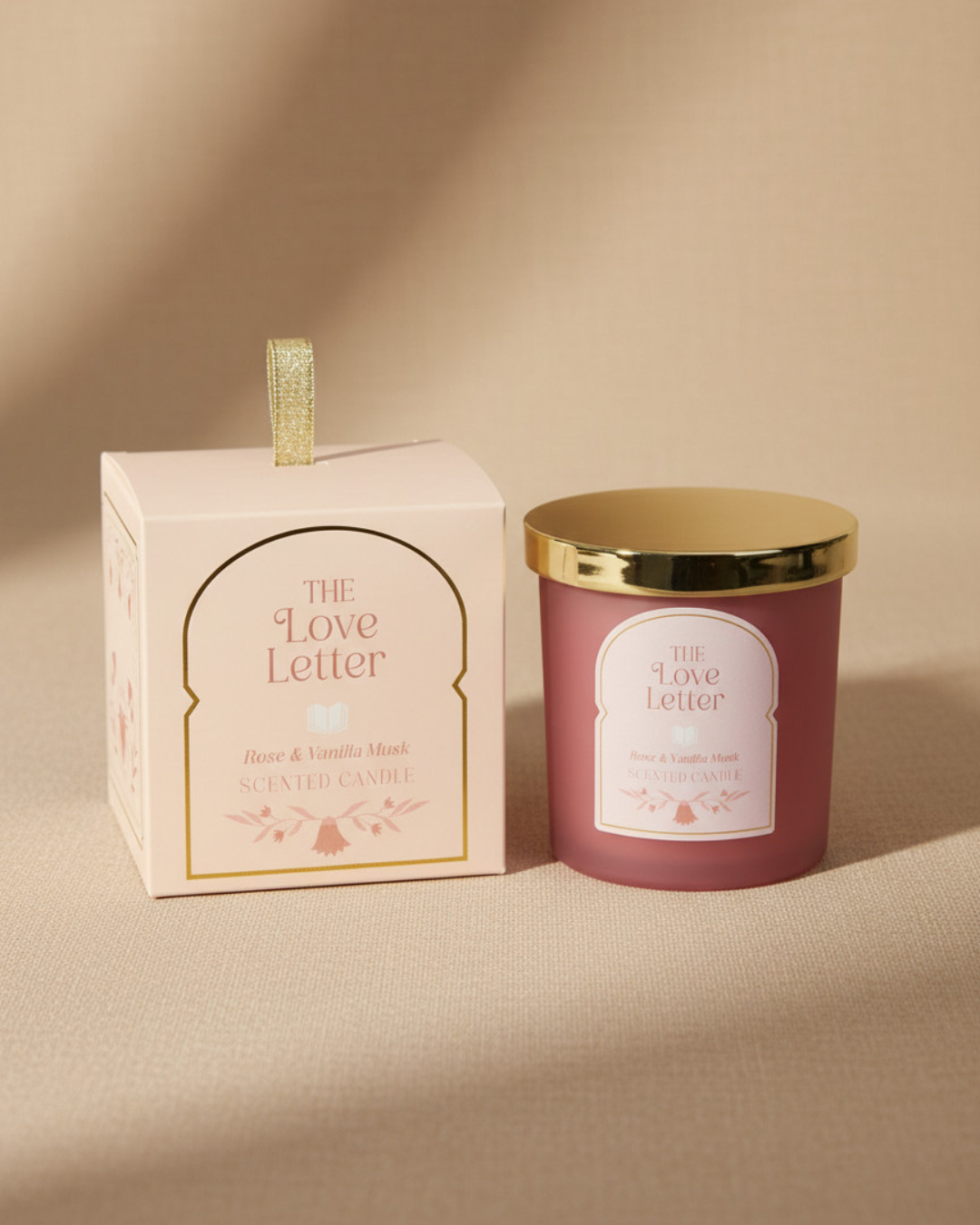 The Love Letter Rose, Vanilla & Musk Candle