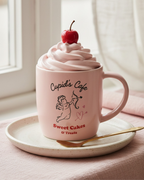 Cupid’s Café Mug, Spoon & Socks Gift Set
