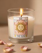 The Sun Vintage Tarot Rose Candle