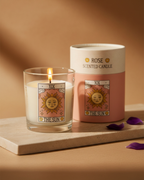 The Sun Vintage Tarot Rose Candle