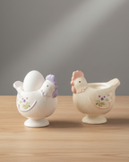 Set of 2 Hen Shaped Egg Cups