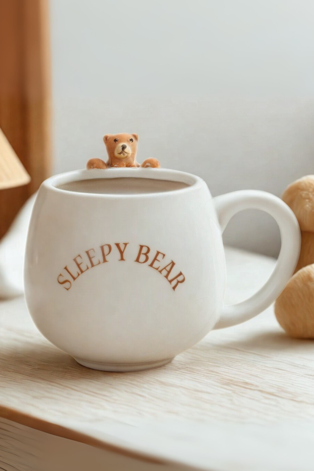 Sleepy Bear Rounded Mug