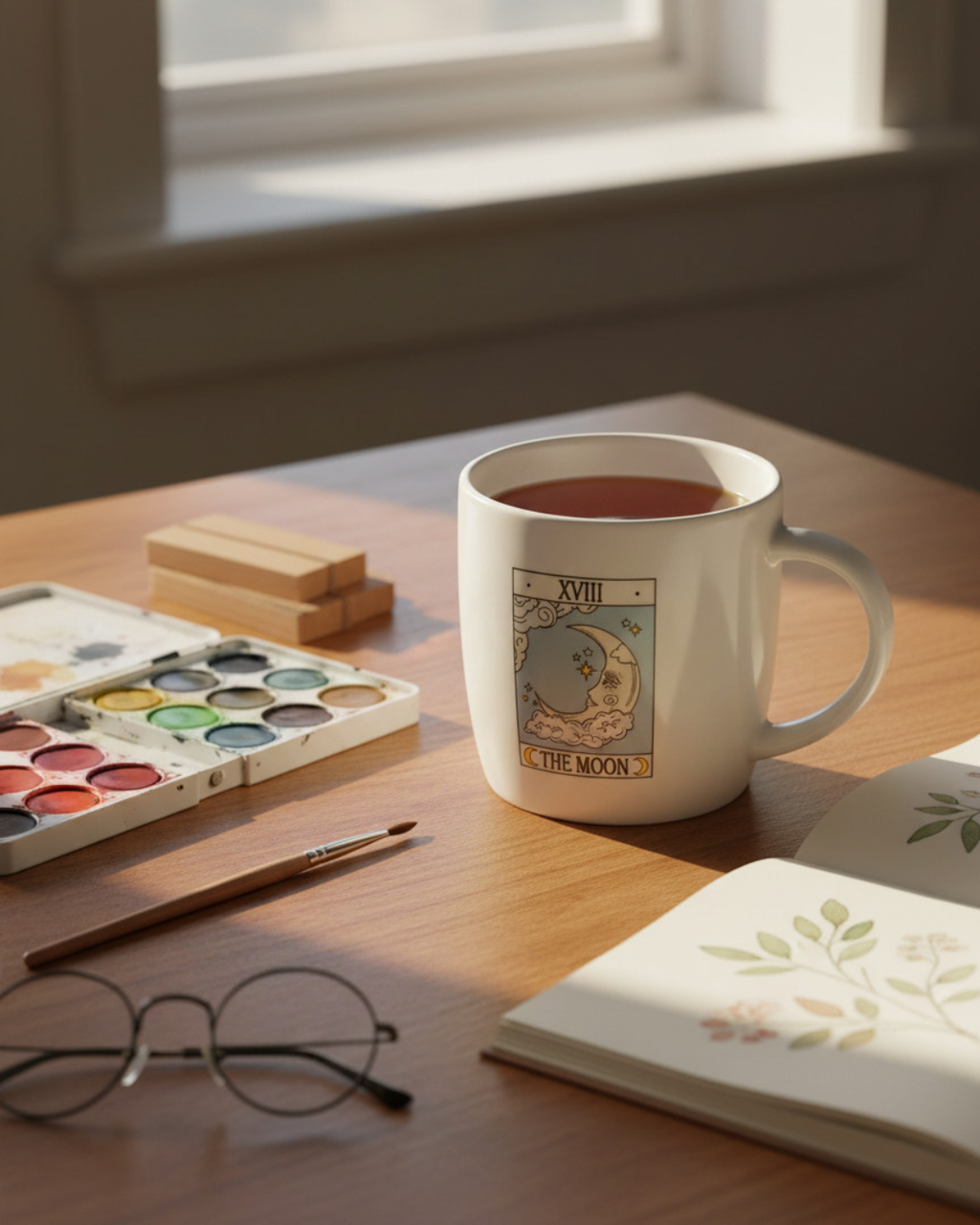 The Moon Vintage Tarot Mug