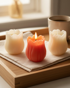 Set of 3 Tulip Shaped Candles