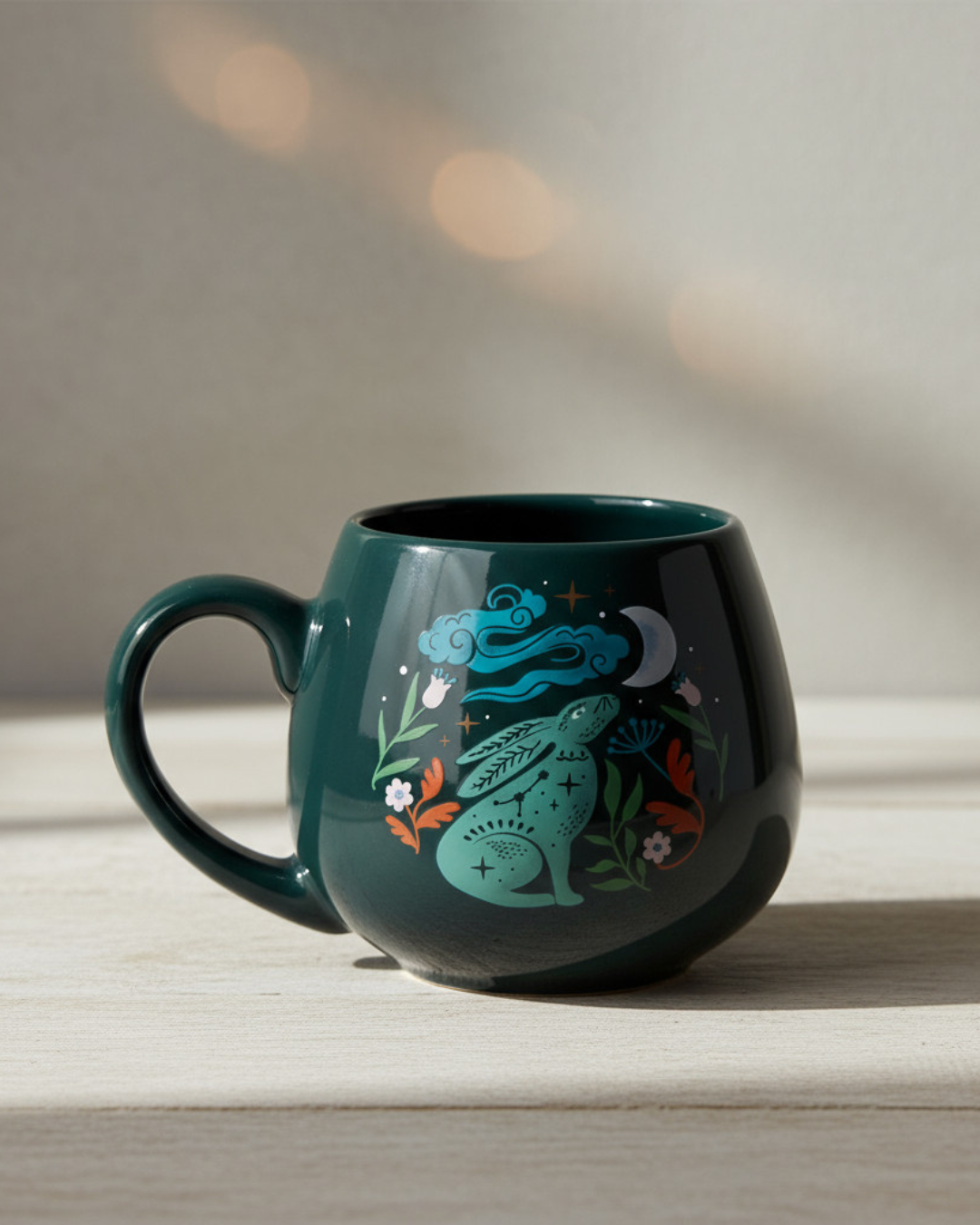 Midnight Hare Rounded Mug
