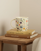 Cream Midnight Bloom Print Mug