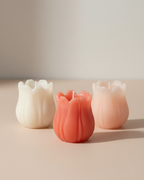 Set of 3 Tulip Shaped Candles