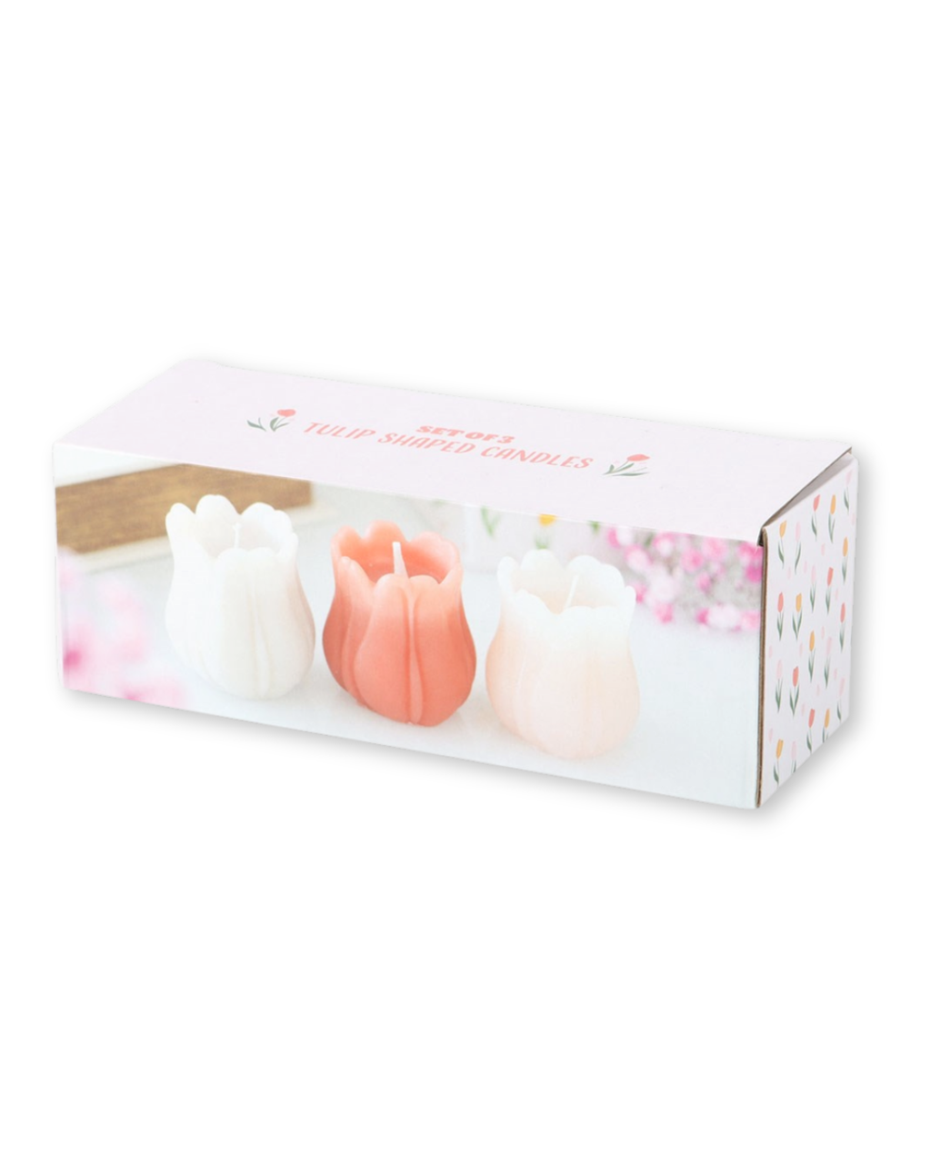 Set of 3 Tulip Shaped Candles
