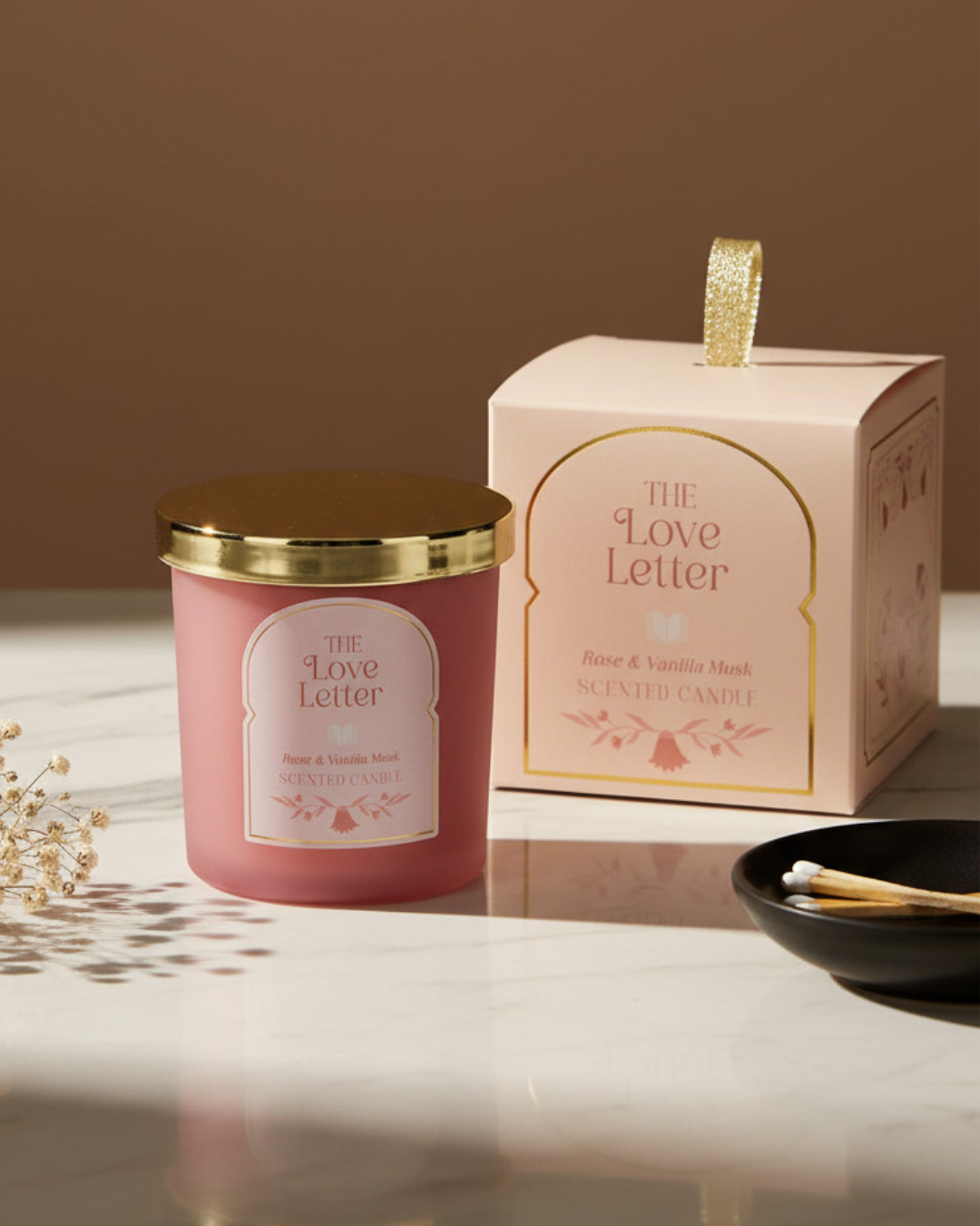 The Love Letter Rose, Vanilla & Musk Candle