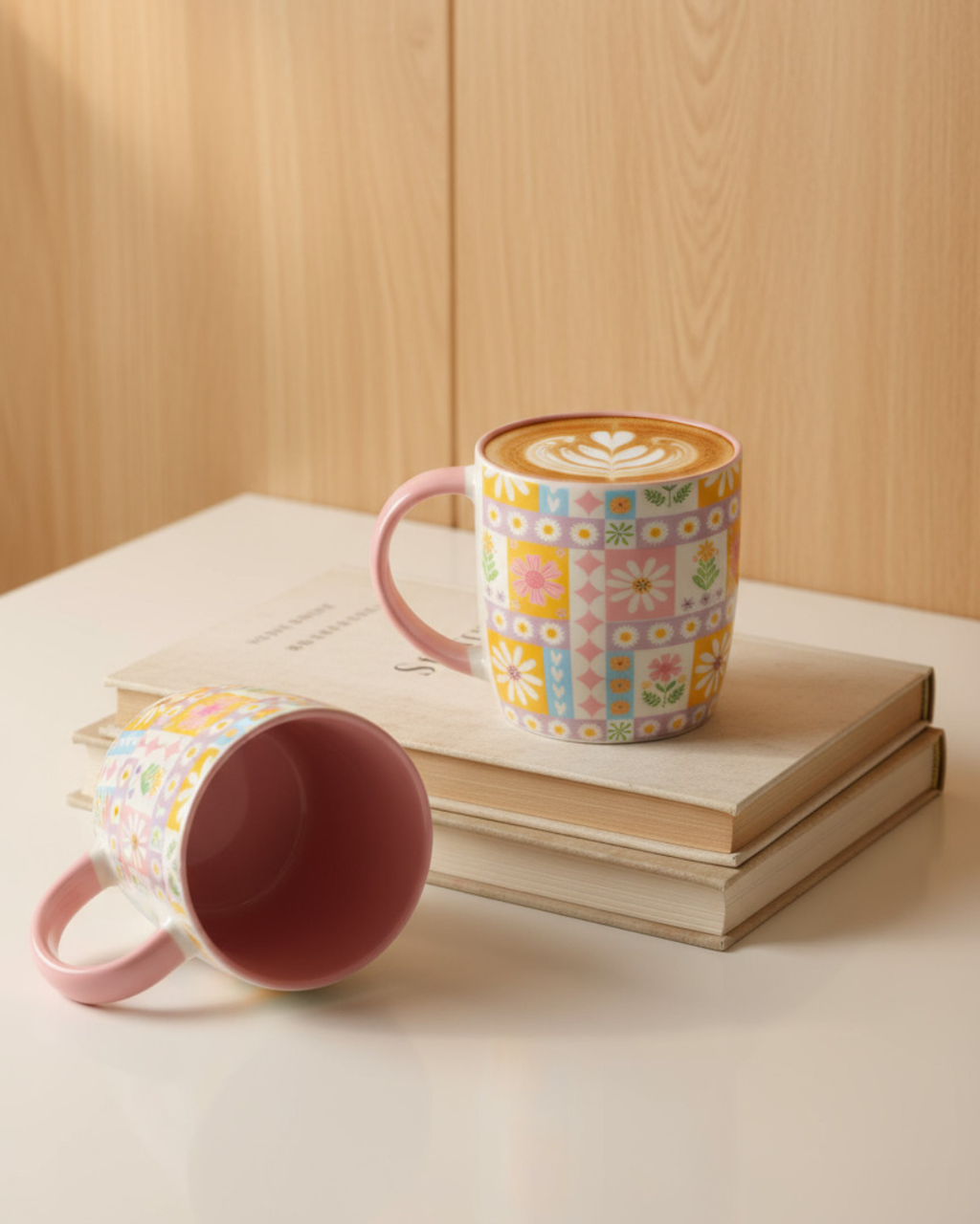 Floral Patchwork Print Mug