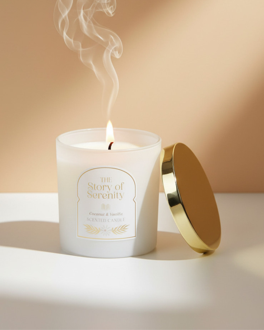 The Story of Serenity Coconut & Vanilla Candle