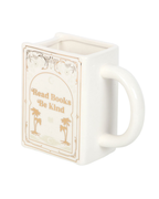 Read Books Be Kind White Book Shaped Mug