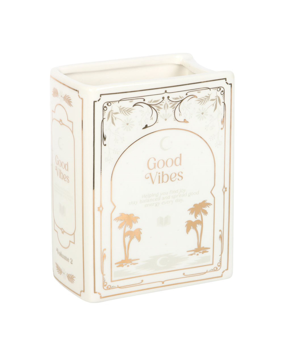 White Book Shaped Vase
