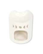 White Crescent Moon Oil Burner & Wax Warmer