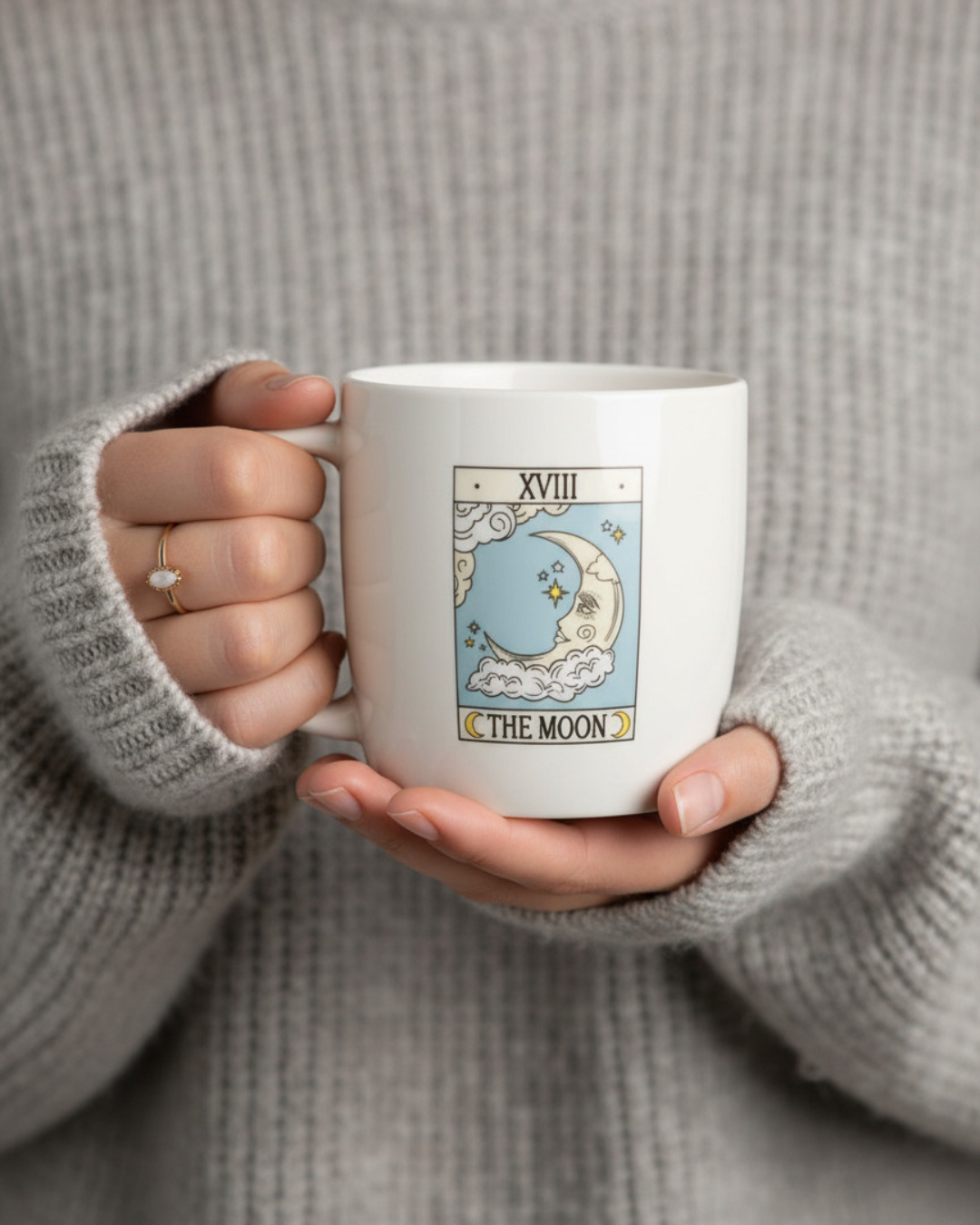 The Moon Vintage Tarot Mug
